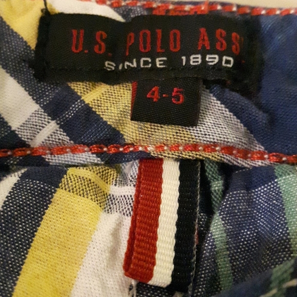 size 4/5 Boys U.s. Polo Assn. plaid shorts - Picture 5 of 6